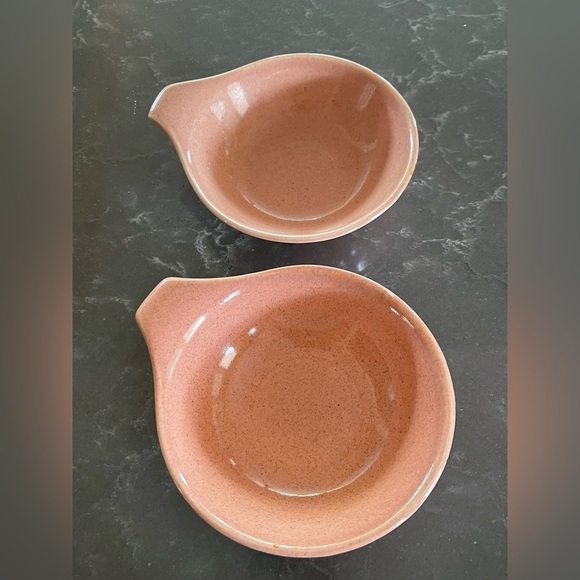 Russel Wright American Modern Lug Bowls (2)- Coral 5” - Picture 1 of 3